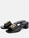 Leather 4G Mule Black 35 35.5 36 36.5 37 Heel 4.5cmBE306VE16Q 001 - GIVENCHY - BALAAN 4