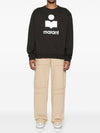 Mikoy Logo Print Sweatshirt Black - ISABEL MARANT - BALAAN 3