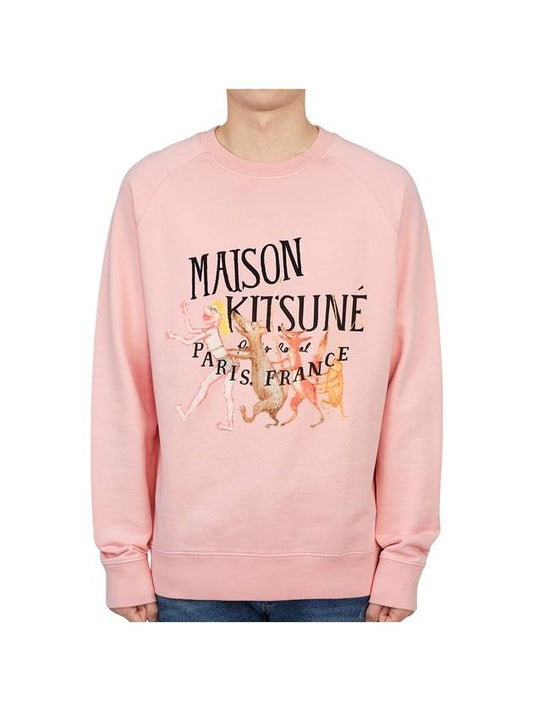 Olympia Artin Men's Sweatshirt Long Sleeve T-Shirt JM00364KM0001 P602 - MAISON KITSUNE - BALAAN.