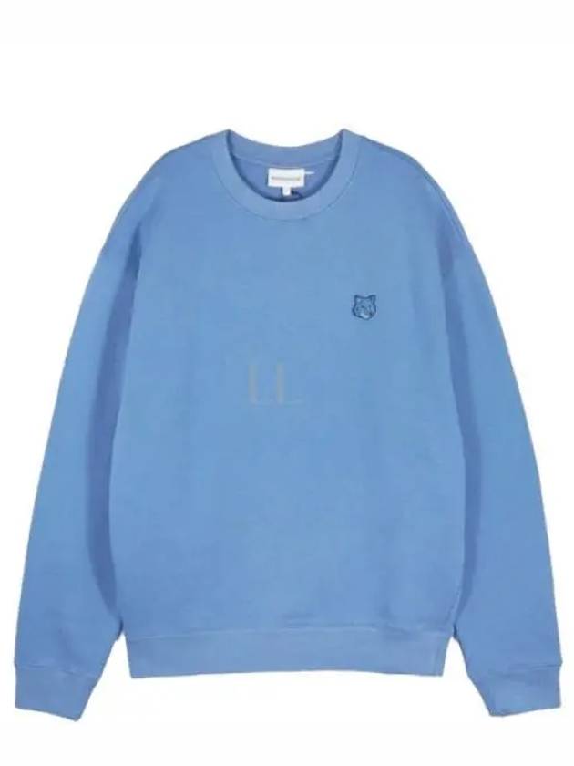 Bold Fox Head Cotton Sweatshirt Blue - MAISON KITSUNE - BALAAN 2