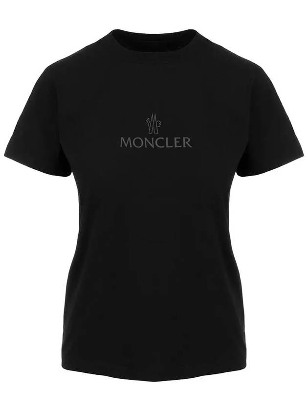 Logo Cotton Jersey Short Sleeve T-Shirt Black - MONCLER - BALAAN 2