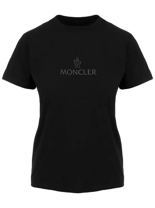 Logo Cotton Jersey Short Sleeve T-Shirt Black - MONCLER - BALAAN 2