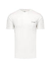 Logo Pocket Short Sleeve T-Shirt White - CP COMPANY - BALAAN 1