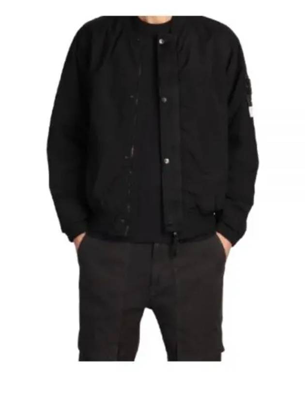 Metal Econyl Bomber Jacket Black - STONE ISLAND - BALAAN 2