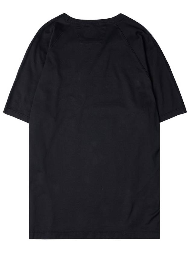 logo print short sleeve t-shirt black - CP COMPANY - BALAAN 3