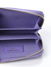 Classic Caviar Zipper Coin Card Wallet Purple Purple Champagne Gold - CHANEL - BALAAN 4