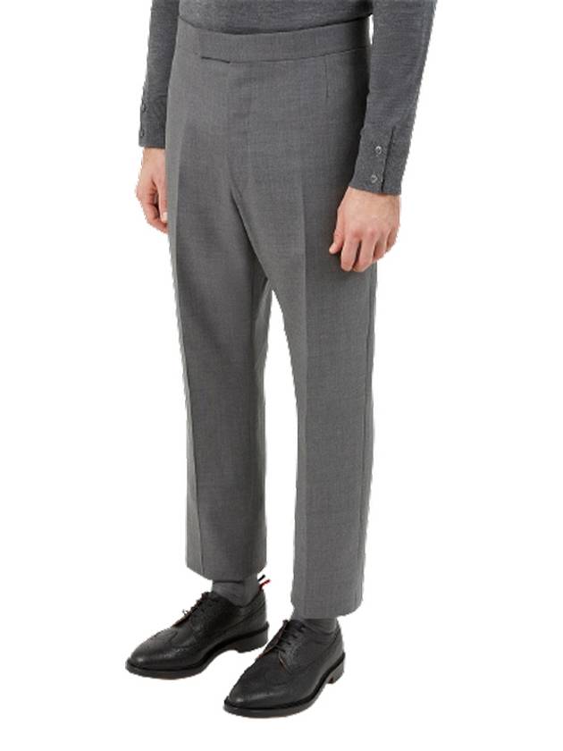 Super 120S Twill Classic Backstrap Trouser Pants Medium Grey - THOM BROWNE - BALAAN 4