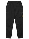 Men's Wappen Patch Cargo Jogger Pants Black - STONE ISLAND - BALAAN 2