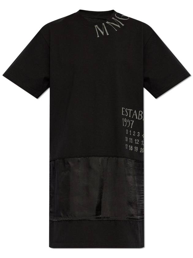 MM6 Maison Margiela Dress With Print, Women's, Black - MAISON MARGIELA - BALAAN 1