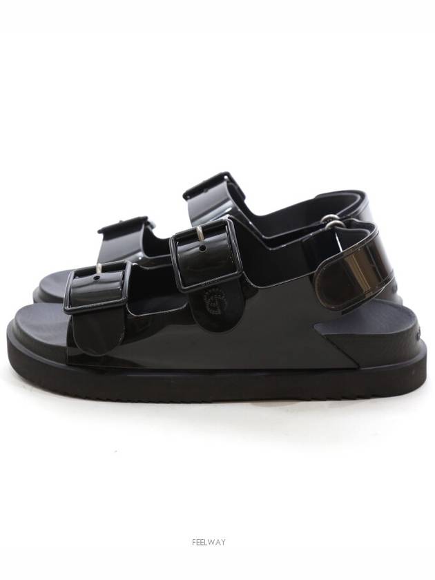 Daejeon Used Luxury Goods 660243 Mini Double G Sandals Black Size 37 Korea 240 - GUCCI - BALAAN 3