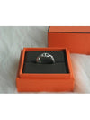 Small Chaine D'Ancre Enchainee Ring Silver - HERMES - BALAAN 4