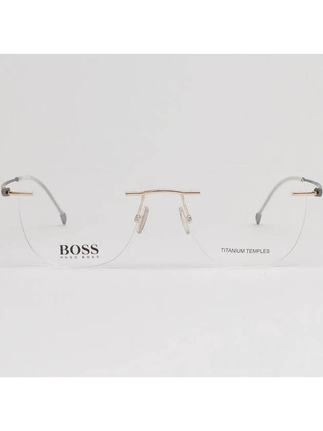 Hugo Boss titanium glasses frame BOSS1266C J5G ultra light rimless - HUGO BOSS - BALAAN 3