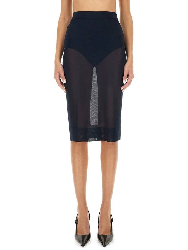 Saint Laurent Knit Pencil Skirt - SAINT LAURENT - BALAAN 1