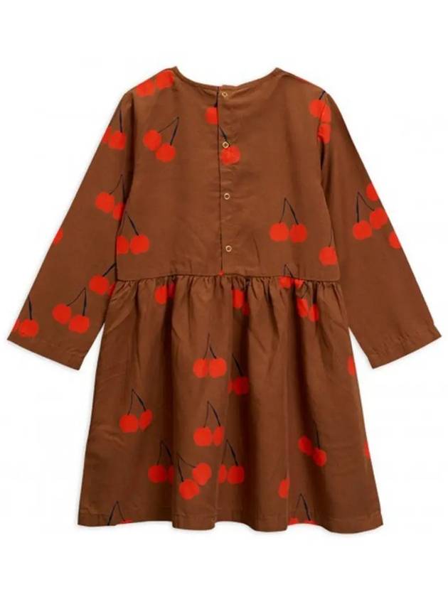 Kids Cherry Long Sleeve Brown One Piece 19750111 16 - MINI RODINI - BALAAN 3