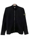 503A1 Stretch RWS Wool Knit Cardigan Black - STONE ISLAND - BALAAN 2