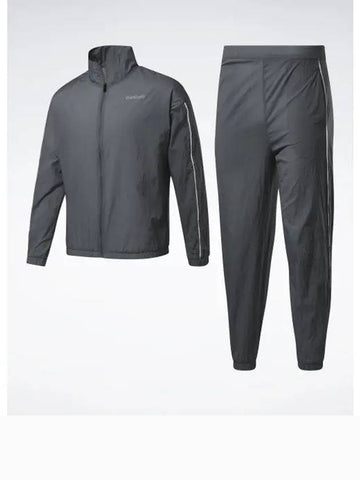 TE Piping Tracksuit Gray HF1727 - REEBOK - BALAAN 1