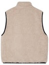 Unisex Sherpa Reversible Vest Beige 118528 1032 - STUSSY - BALAAN 2