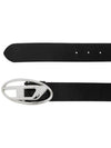 B 1DR D Logo Buckle Leather Belt Black - DIESEL - BALAAN 5