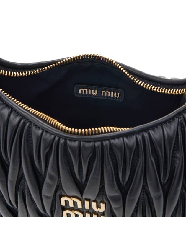 Wander Materasse Nappa Leather Shoulder Bag Black - MIU MIU - BALAAN 10