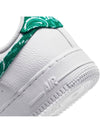 Women's Air Force 1 '07 Essential Paisley Swoosh Low Top Sneakers White Malachite - NIKE - BALAAN 6