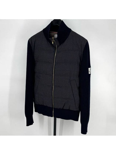 Gamma Blue Tricot Knit Padded Jacket - MONCLER - BALAAN 2