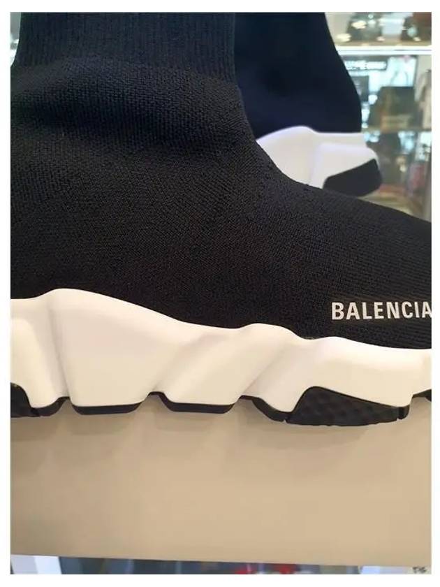 Speed Trainer  High Top Sneakers Black White - BALENCIAGA - BALAAN 8