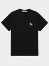 Chillax Fox Patch Classic Short Sleeve T-Shirt Black - MAISON KITSUNE - BALAAN 2