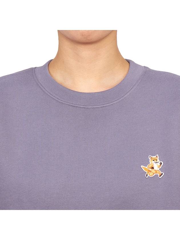 Speedy Fox Patch Comfort Sweatshirt Purple - MAISON KITSUNE - BALAAN 6