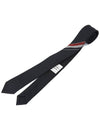 Three-Line Engineer Stripe Wool  Neck Tie Navy - THOM BROWNE - BALAAN 5