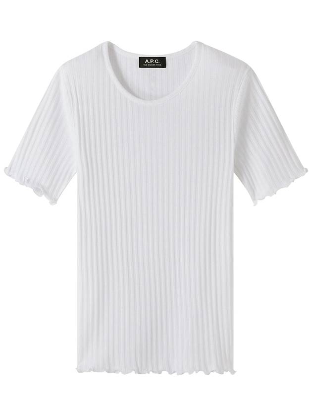 Women's Elena Cotton Short Sleeve T-Shirt White - A.P.C. - BALAAN 2