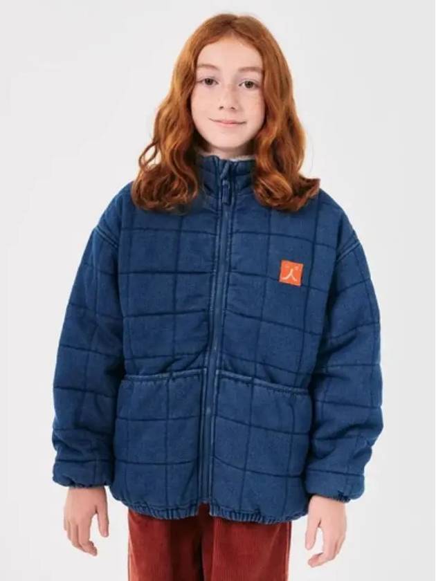 Funny Face Denim Quilted Jacket B224AC127 Italian Kids - BOBO CHOSES - BALAAN 1