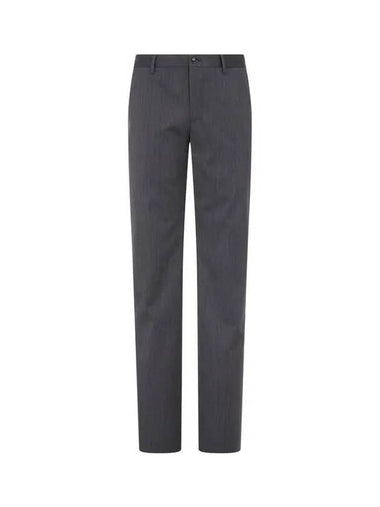 Men s Slim Leg Wool Suit Pants Charcoal Gray - GIORGIO ARMANI - BALAAN 1