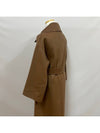 Women's Venice Wool Robe Single Coat Brown Bronze - S MAX MARA - BALAAN 5