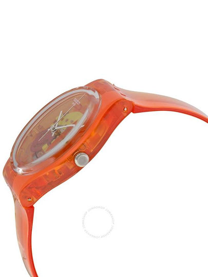 Swatch Bloody Orange Skeleton Dial Orange Plastic Unisex Watch GO116 - SWATCH - BALAAN 2