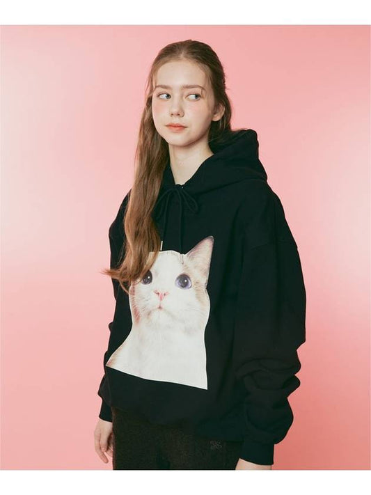 Cat Face Hoodie Black - ETRE AU SOMMET - BALAAN 2