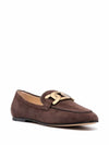 Women's Kate Suede Loafers Brown - TOD'S - BALAAN 3