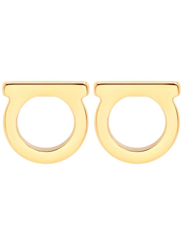 Gancini Small Earrings Gold - SALVATORE FERRAGAMO - BALAAN 2