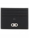 Revival Gancini Card Wallet Black - SALVATORE FERRAGAMO - BALAAN 2