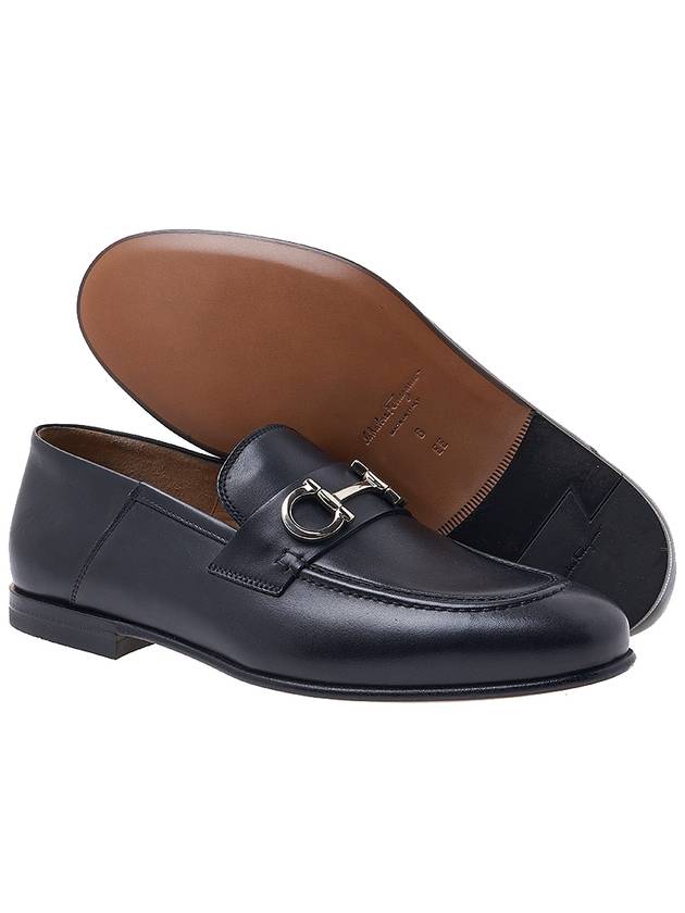 Gancini Ornament Loafer Black - SALVATORE FERRAGAMO - BALAAN.