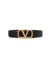 Valentino 3Y2T0Q90 ECU 0NO T0Q90 Garavani V logo gold belt - RED VALENTINO - BALAAN 1