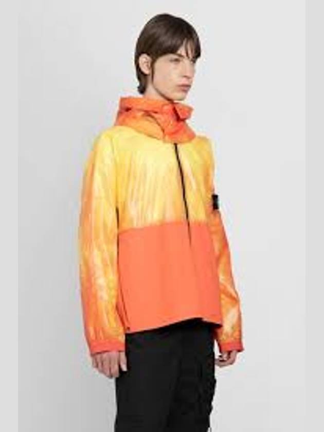 Waffen Patch Heat Reactive Lamy Cotton Linen Tela Hooded Jacket Orange - STONE ISLAND - BALAAN 3