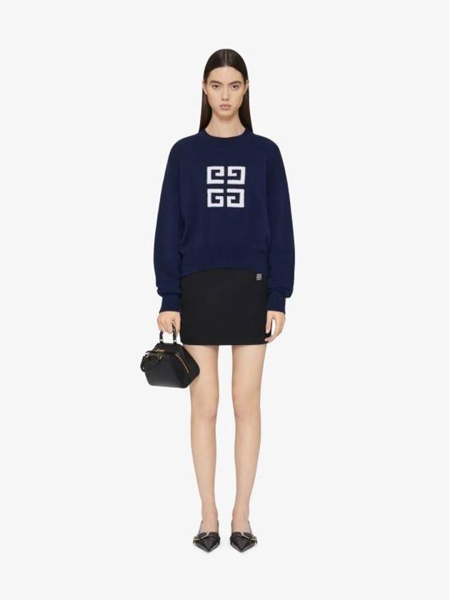 4G Cashmere Knit Top Navy - GIVENCHY - BALAAN 3