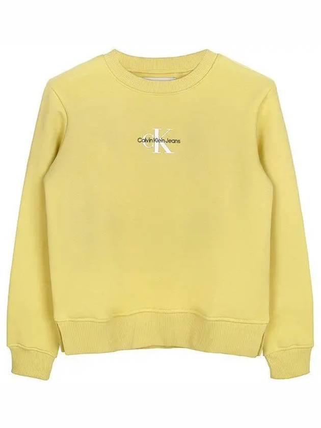 Monologo Sweatshirt Yellow - CALVIN KLEIN - BALAAN 2