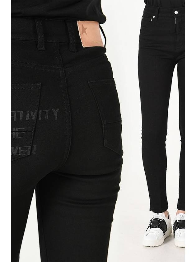 Women's Cotton Skinny Jeans Black - GOLDEN GOOSE - BALAAN 2