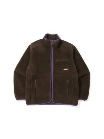 KODAK Apparel Essential Stan Neck Fleece Jacket BROWN - KODO - BALAAN 1