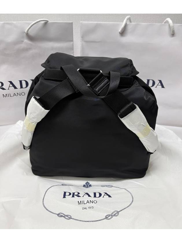 Nylon Triangle Logo Pocono Backpack Black - PRADA - BALAAN 4