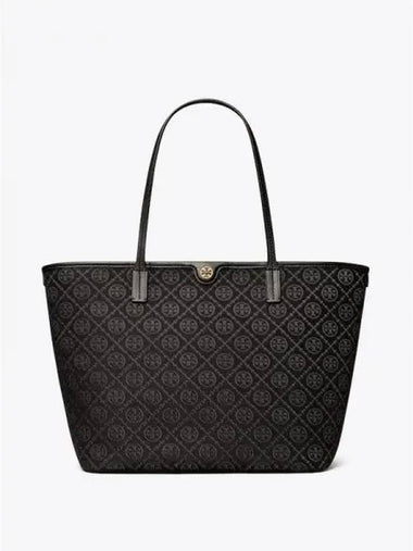 Monogram zip up women s tote bag shoulder black domestic product GM0023070538910 - TORY BURCH - BALAAN 1