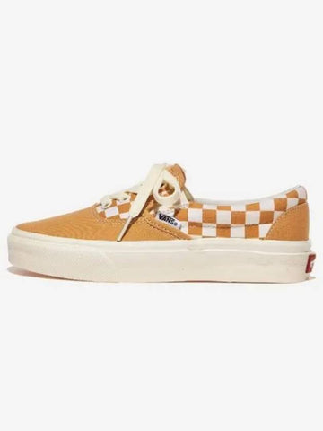 Slip On Elep Orange White Checkerboard ORGWHT CHK - VANS - BALAAN 1