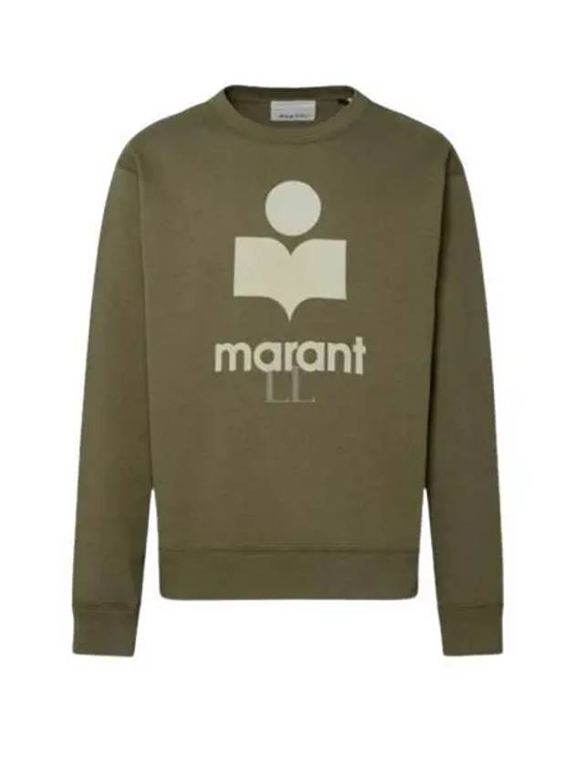 Mikoy Logo Cotton Sweatshirt Moss Green - ISABEL MARANT - BALAAN 2