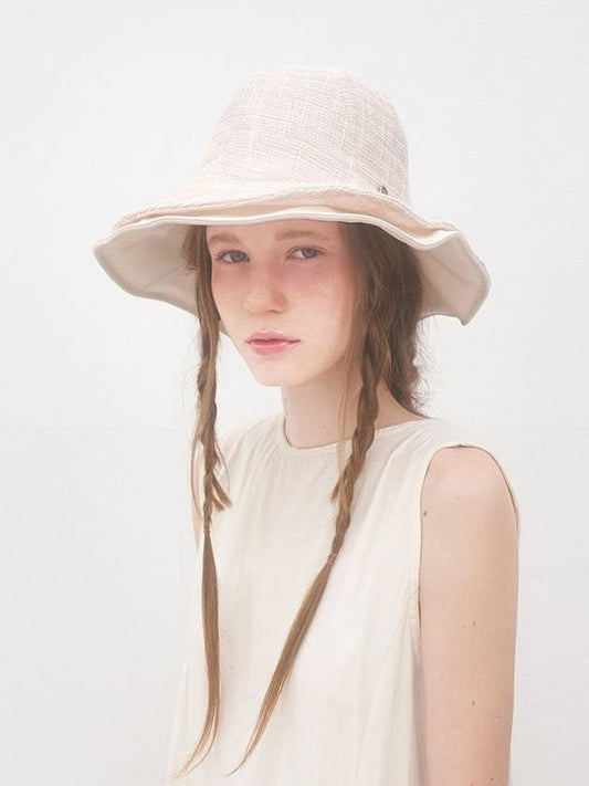 Porie Double Brim Hat Ivory - BROWN HAT - BALAAN 2